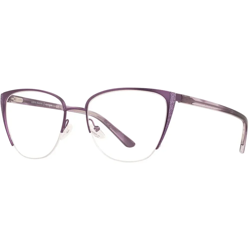 NEW Cote d'Azur 342 Cat eye Eyeglasses in Violet